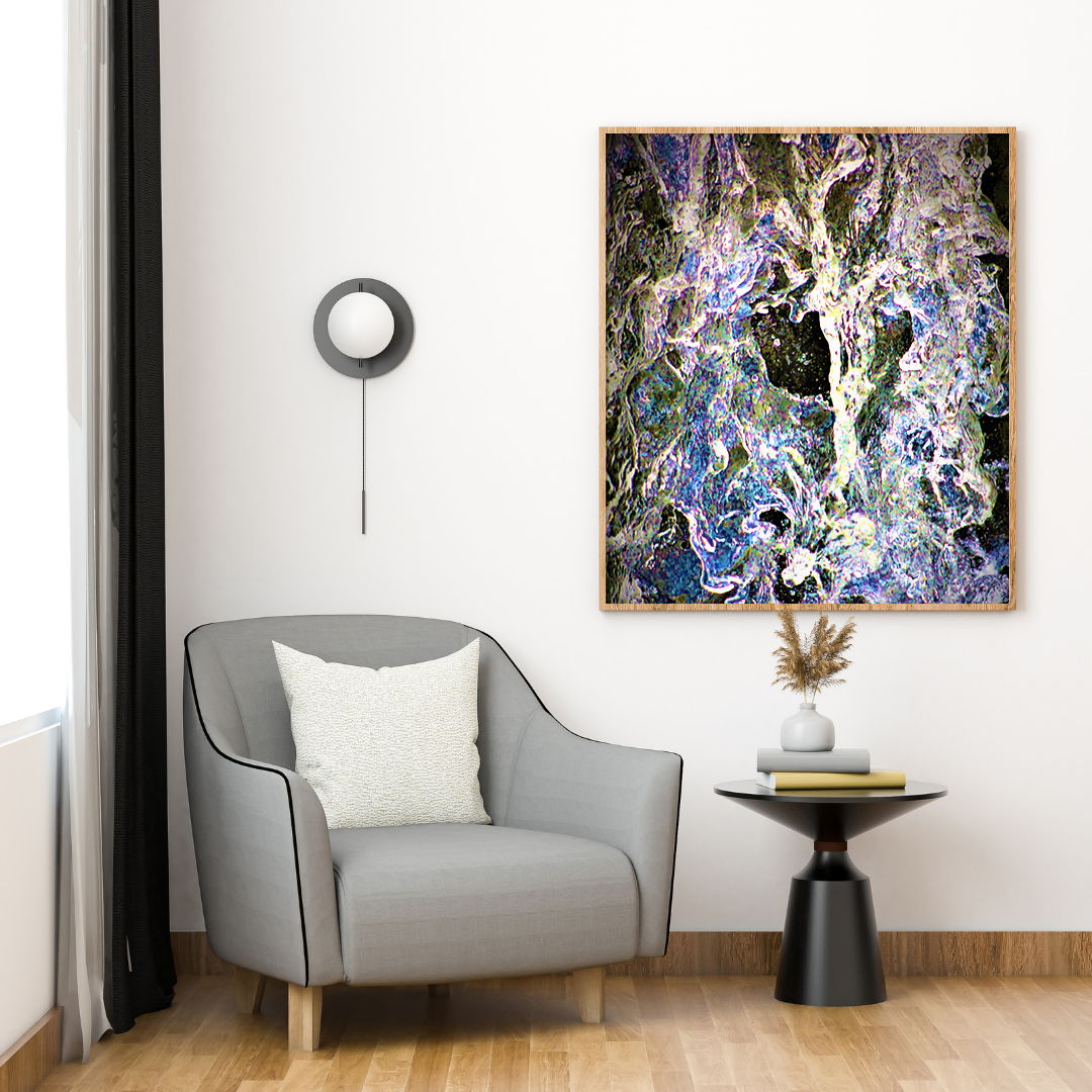 Crimson Storm original abstract contextualised office art modern decor photo print by Blair Montague Drake